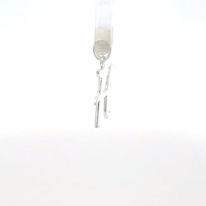 Alphabet-Anhänger aus 925er Silber – Buchstabe H