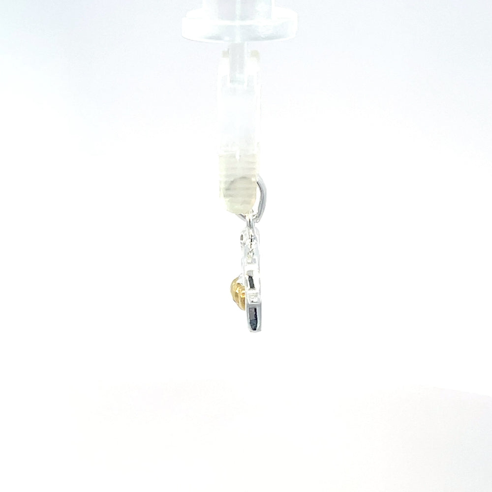 Elefantenanhänger aus 925er Sterlingsilber mit zweifarbigen Details