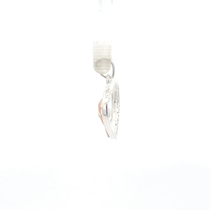 Delfin-Herz-Anhänger aus 925er Sterlingsilber