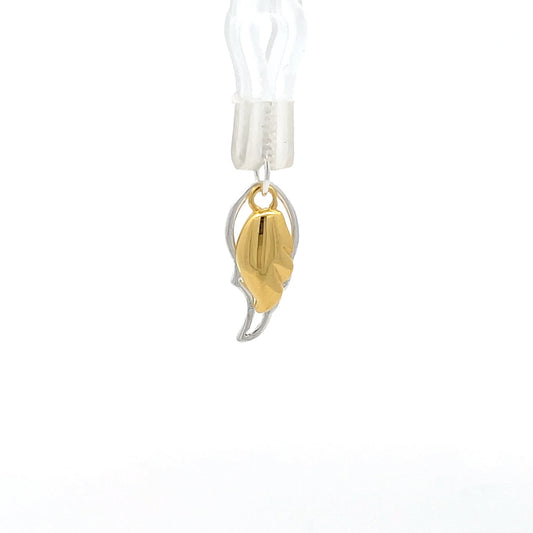 Engelsflügel-Anhänger aus 925er Sterlingsilber und vergoldet