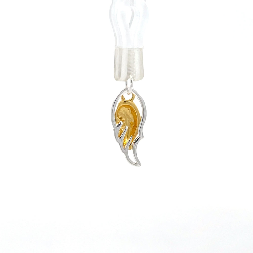 Engelsflügel-Anhänger aus 925er Sterlingsilber und vergoldet