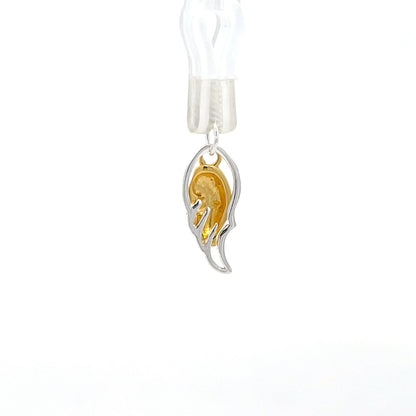 Engelsflügel-Anhänger aus 925er Sterlingsilber und vergoldet