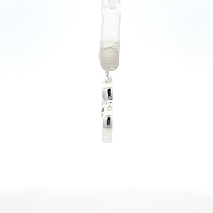 Doppelherz-Anhänger aus 925er Sterlingsilber mit Zirkonia-Akzent