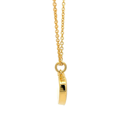 Herzanhänger-Halskette aus 925er Sterlingsilber mit Perlmutt-Finish