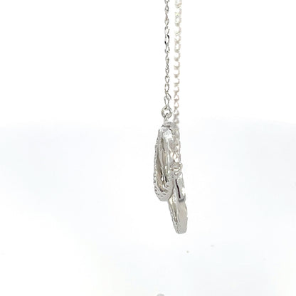 Halskette mit strukturiertem Kreisanhänger aus 925er Silber – Modern Glow