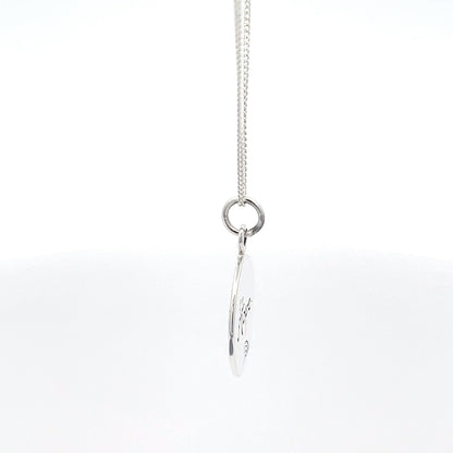 Halskette aus 925er Sterlingsilber mit Anhänger „Hoffnung“.