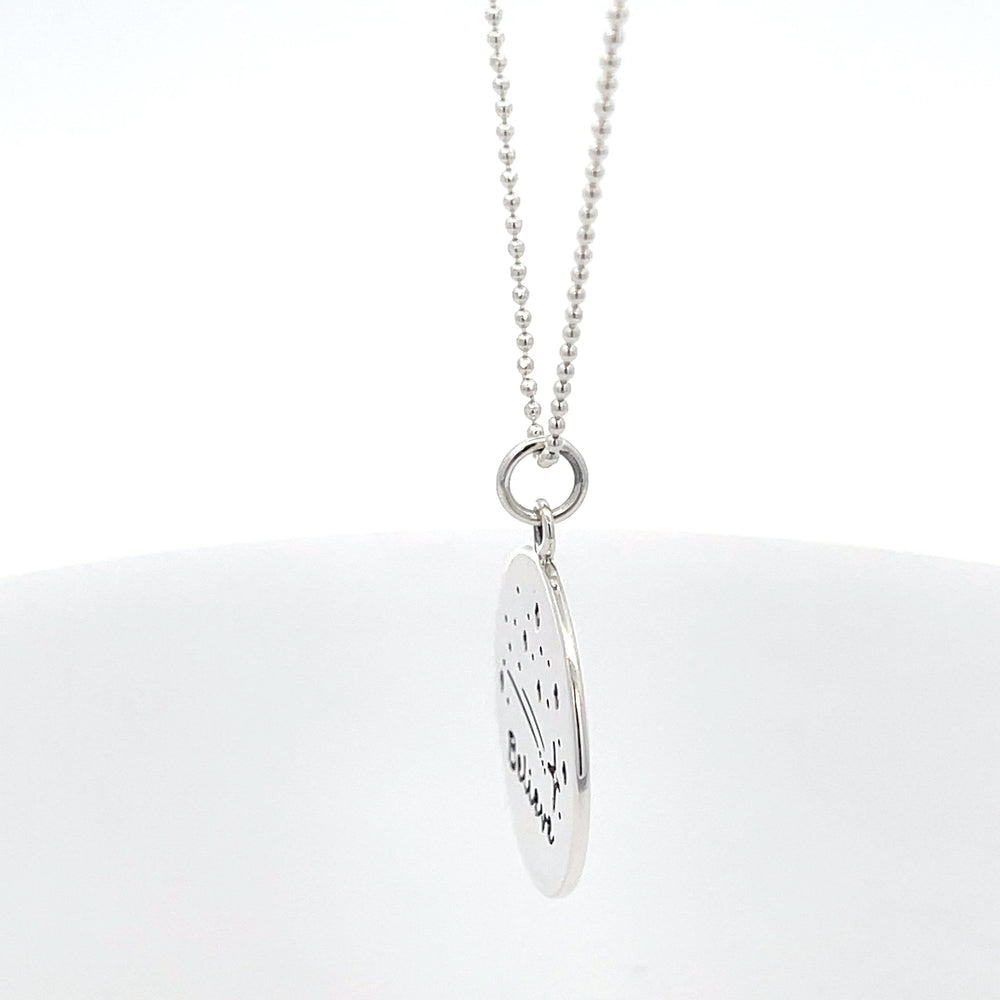 Halskette aus 925er Silber mit Anhänger „Believe“