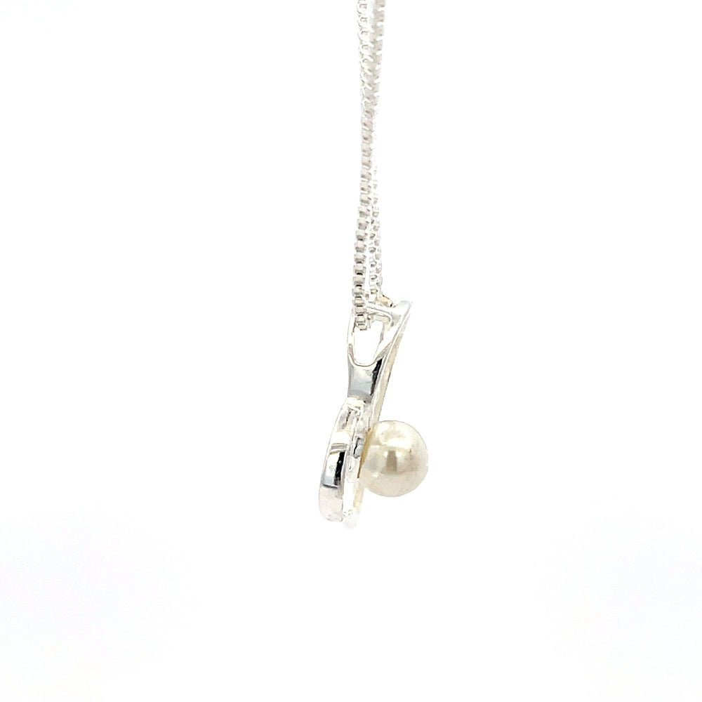 Halskette aus 925er Sterlingsilber mit offenem Herzanhänger