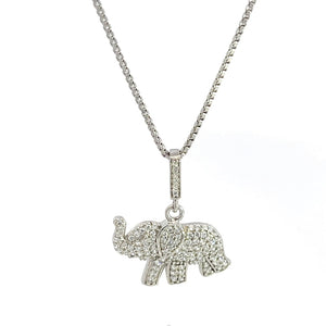 Collier en argent 925 avec pendentif éléphant