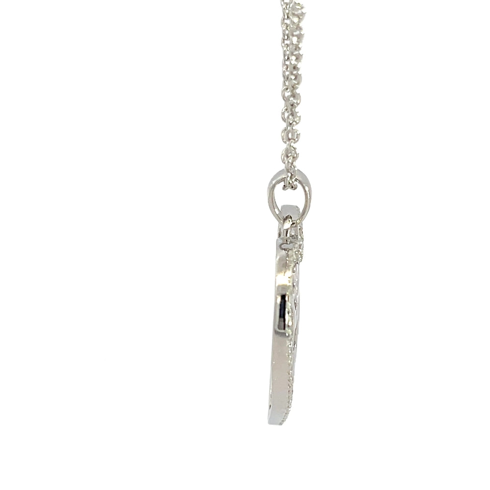 Herzanhänger-Halskette aus 925er Sterlingsilber mit Aussparungen