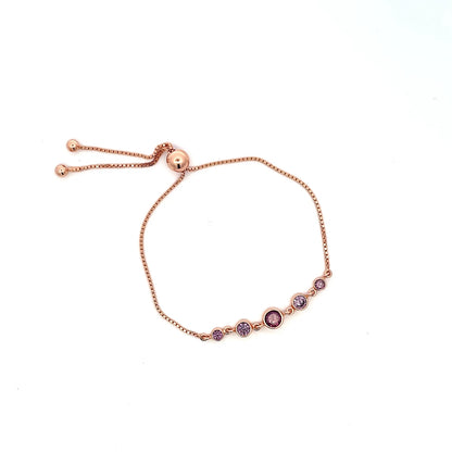 Verstellbares Armband aus 925er Silber mit Perlenverzierungen