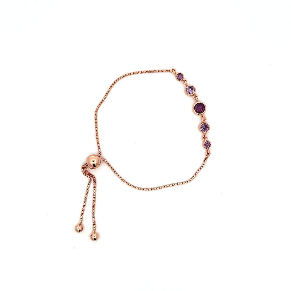 Verstellbares Armband aus 925er Silber mit Perlenverzierungen