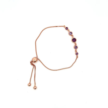 Verstellbares Armband aus 925er Silber mit Perlenverzierungen