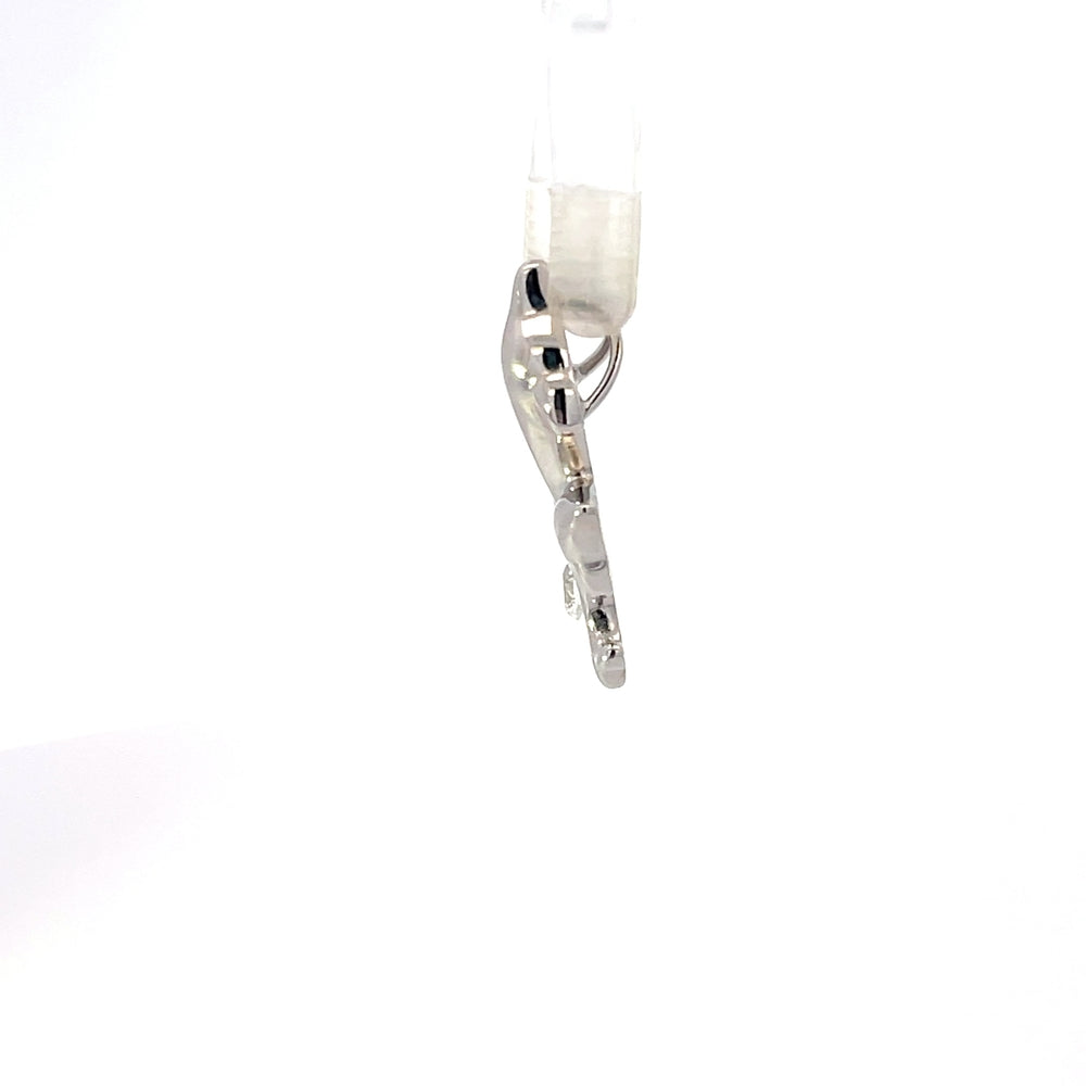 Delfinanhänger aus 925er Sterlingsilber mit Zirkonia-Akzent