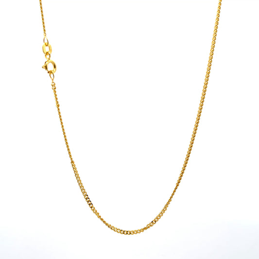 Nexus Link Gold Finish 925 Silberkette 40 cm
