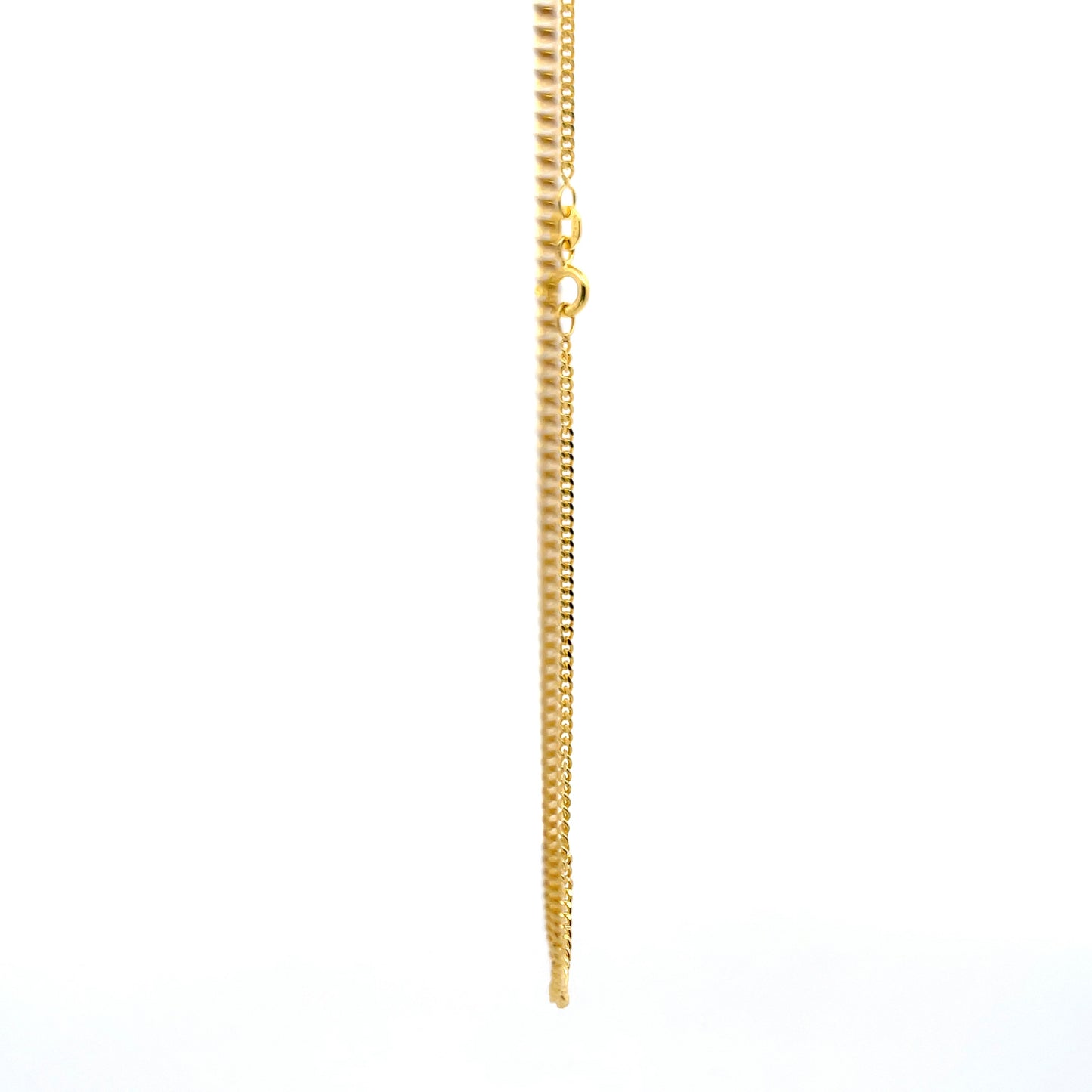 Nexus Link Gold Finish 925 Silver Chain 40 cm