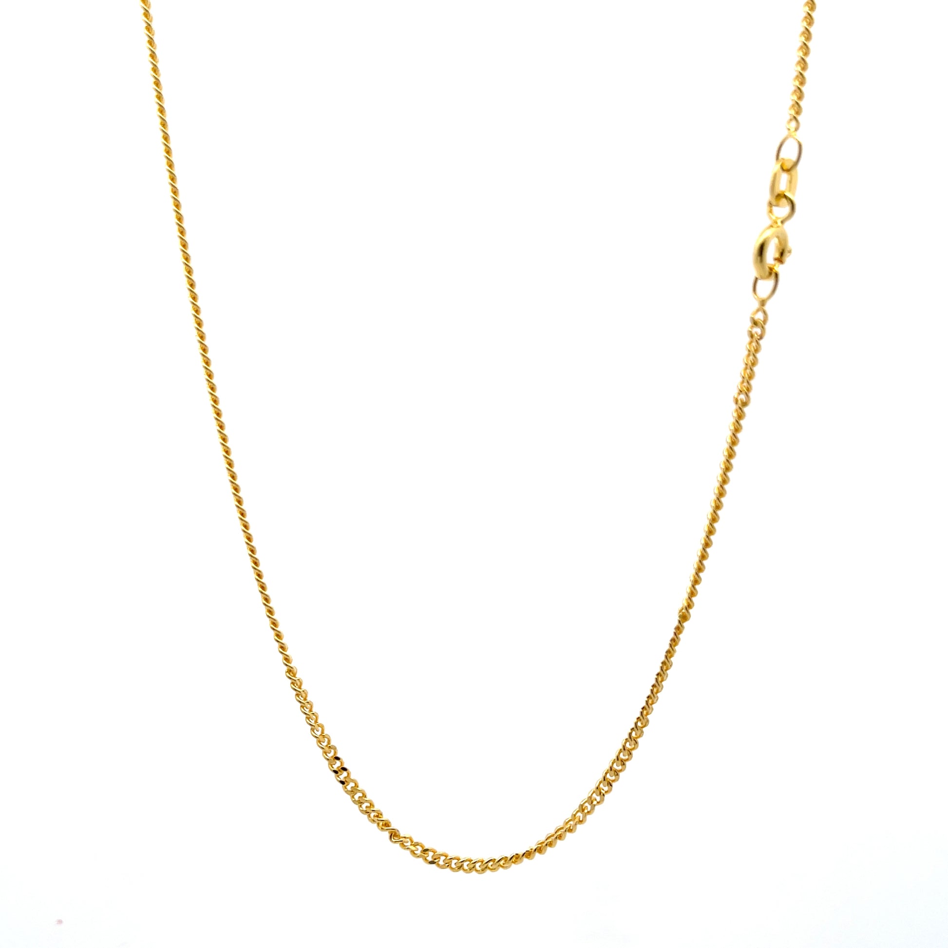 Nexus Link Gold Finish 925 Silver Chain 40 cm