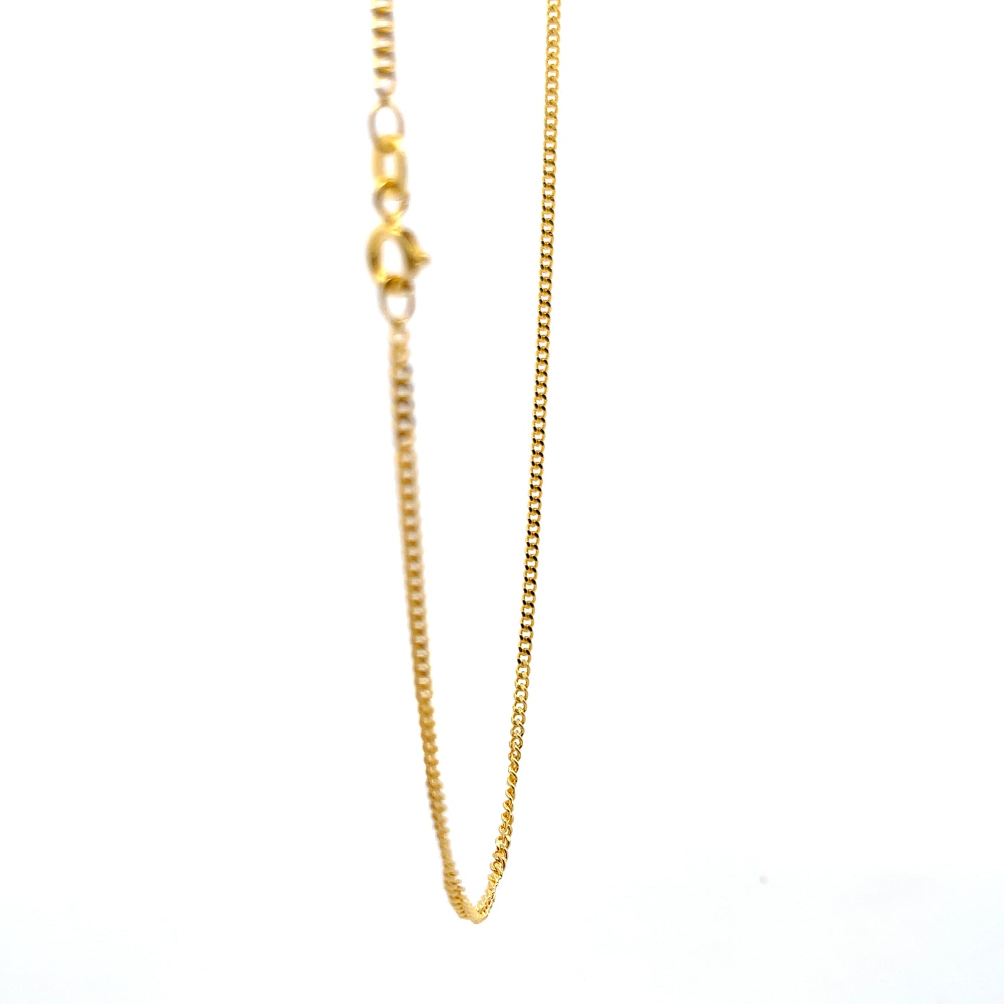 Nexus Link Gold Finish 925 Silver Chain 40 cm