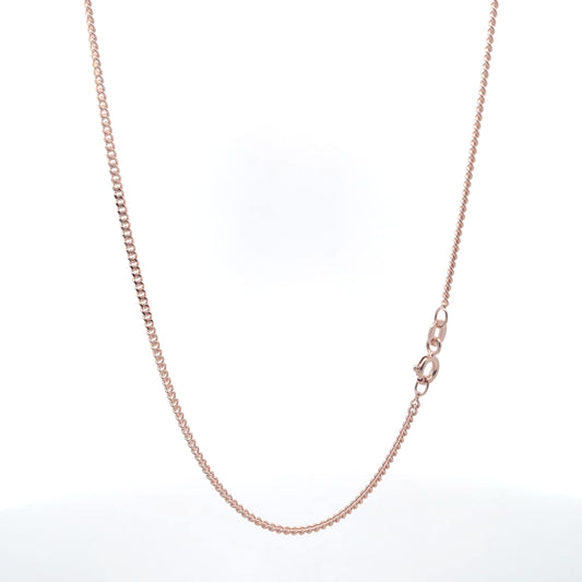 Nexus Link Roségold-Finish 925 Silberkette 40 cm