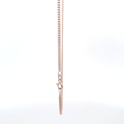 Nexus Link Rose Gold Finish 925 Silver Chain 40 cm