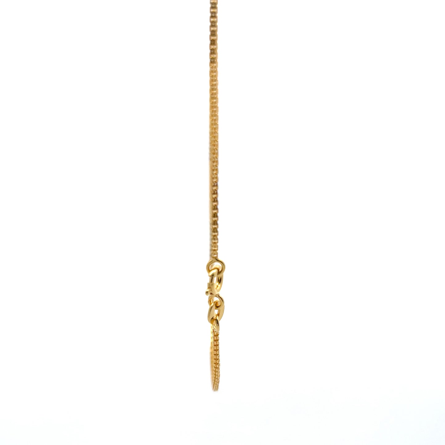 925 Silver Meridian Chain FlashGold Finish 40 cm