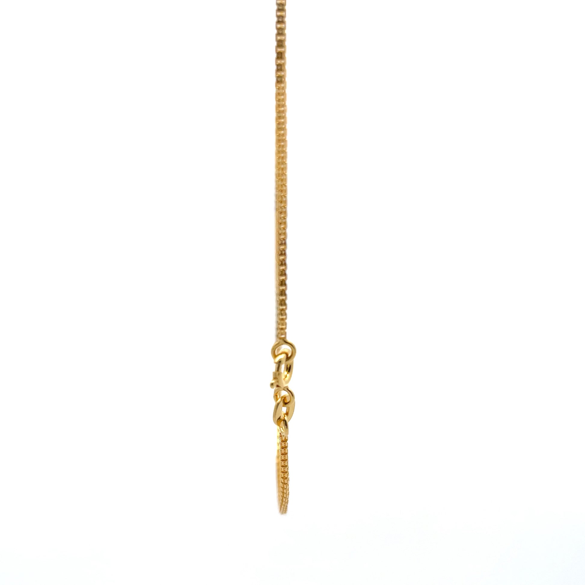 925 Silver Meridian Chain FlashGold Finish 40 cm