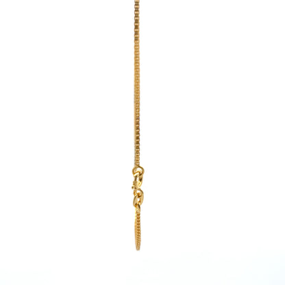 925 Silver Meridian Chain FlashGold Finish 40 cm