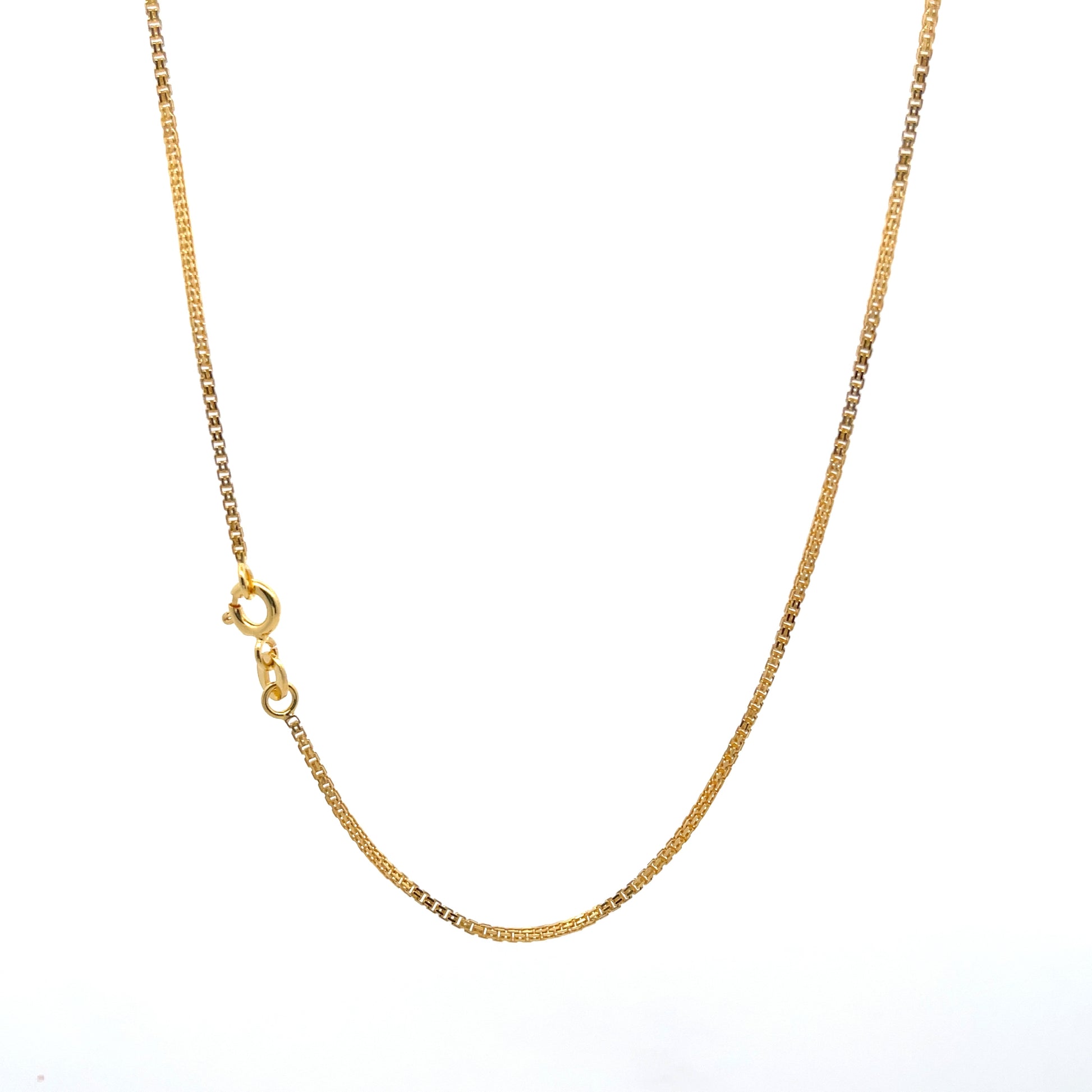 925 Silver Meridian Chain FlashGold Finish 40 cm