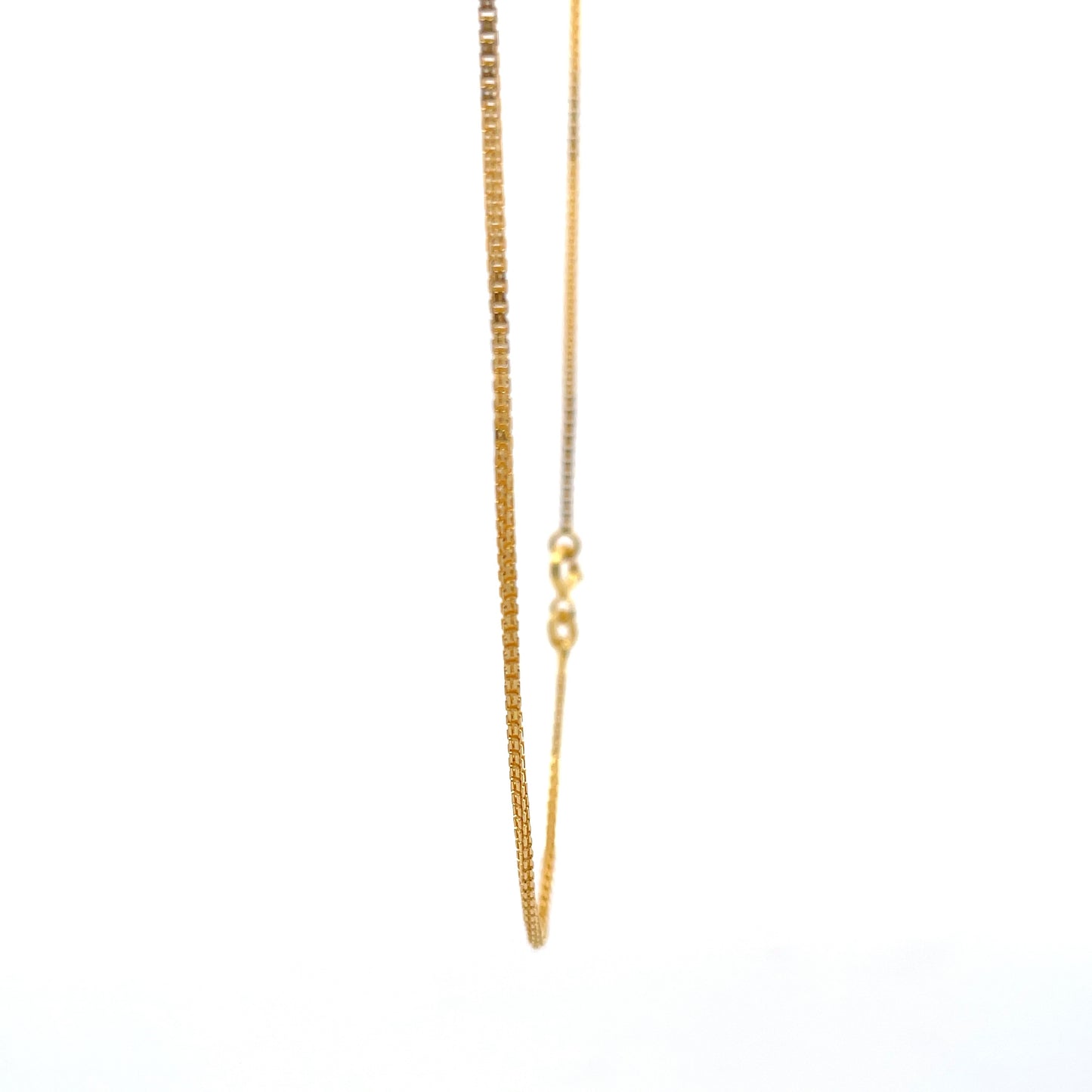 925 Silver Meridian Chain FlashGold Finish 40 cm
