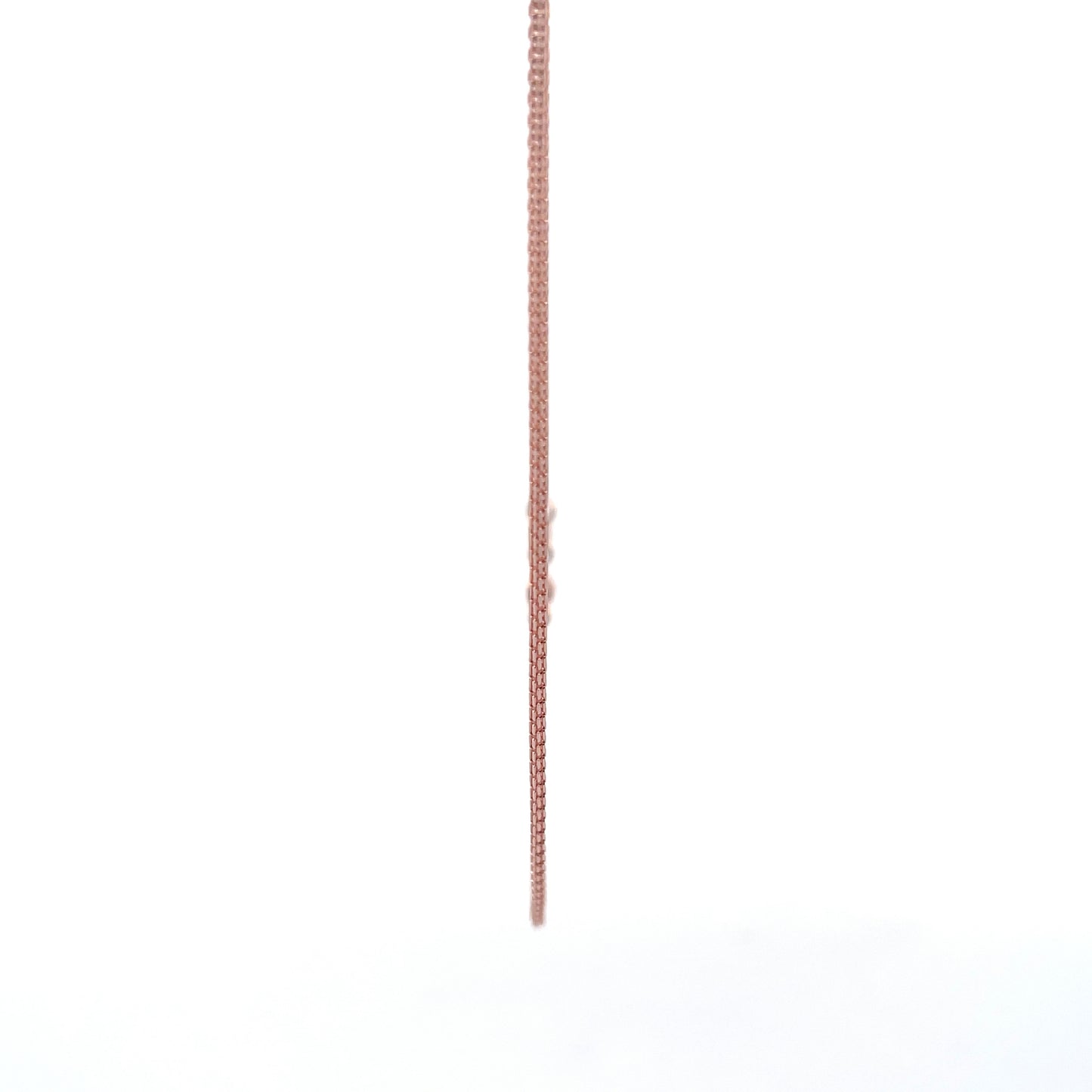Luminous Path 925 Silver Box Chain RoseGold Finish 40 cm