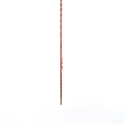 Luminous Path 925 Silver Box Chain RoseGold Finish 40 cm