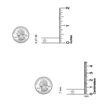 925 Silver Star Stud Earrings