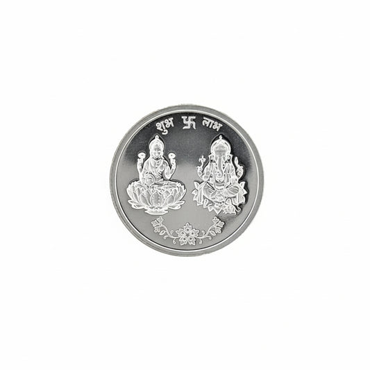 999 Laxmi Ganesh Round shape coin