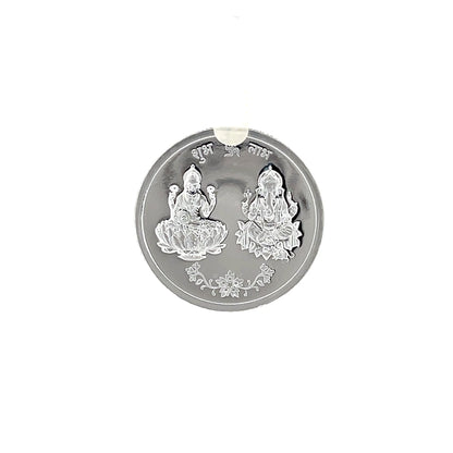 999 5g Laxmi Ganesh Round shape coin
