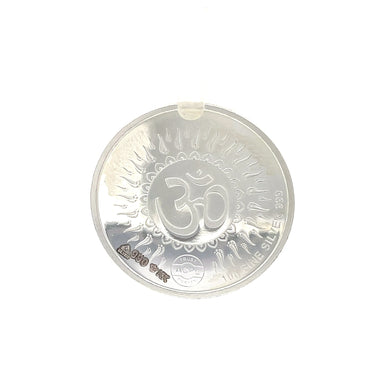 999 Silver 10g Goddess Durga Coin with Om Design