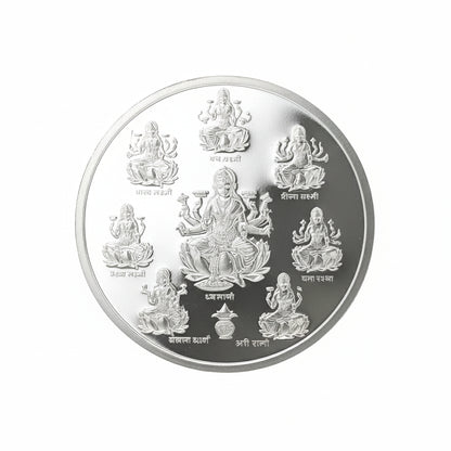 999 10 g Ashtalaxmi runde Münze