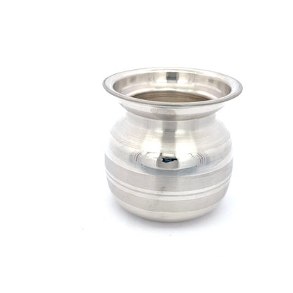925 Silver Small Puja Lota / Kalash – Traditional Silver Container