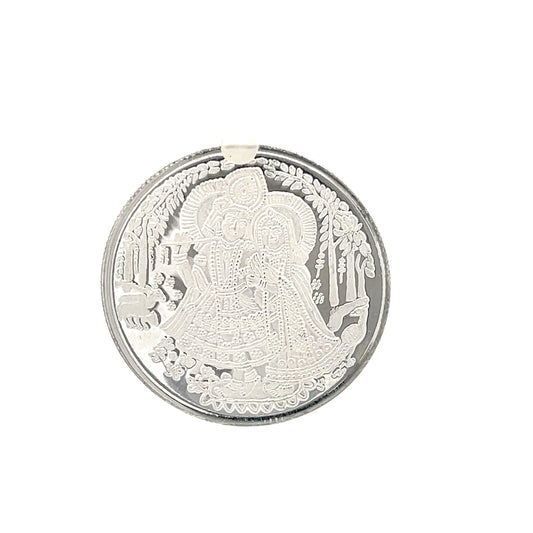 999 silver 10g Radha krishna coin
