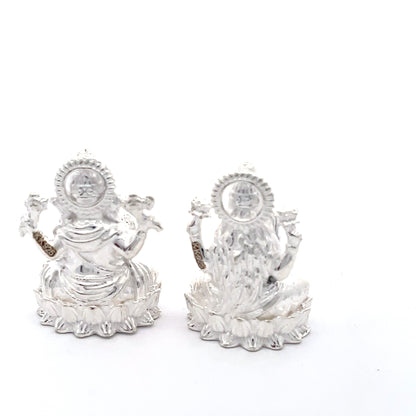 925 Silver Small Lakshmi Ganesh Idols Set