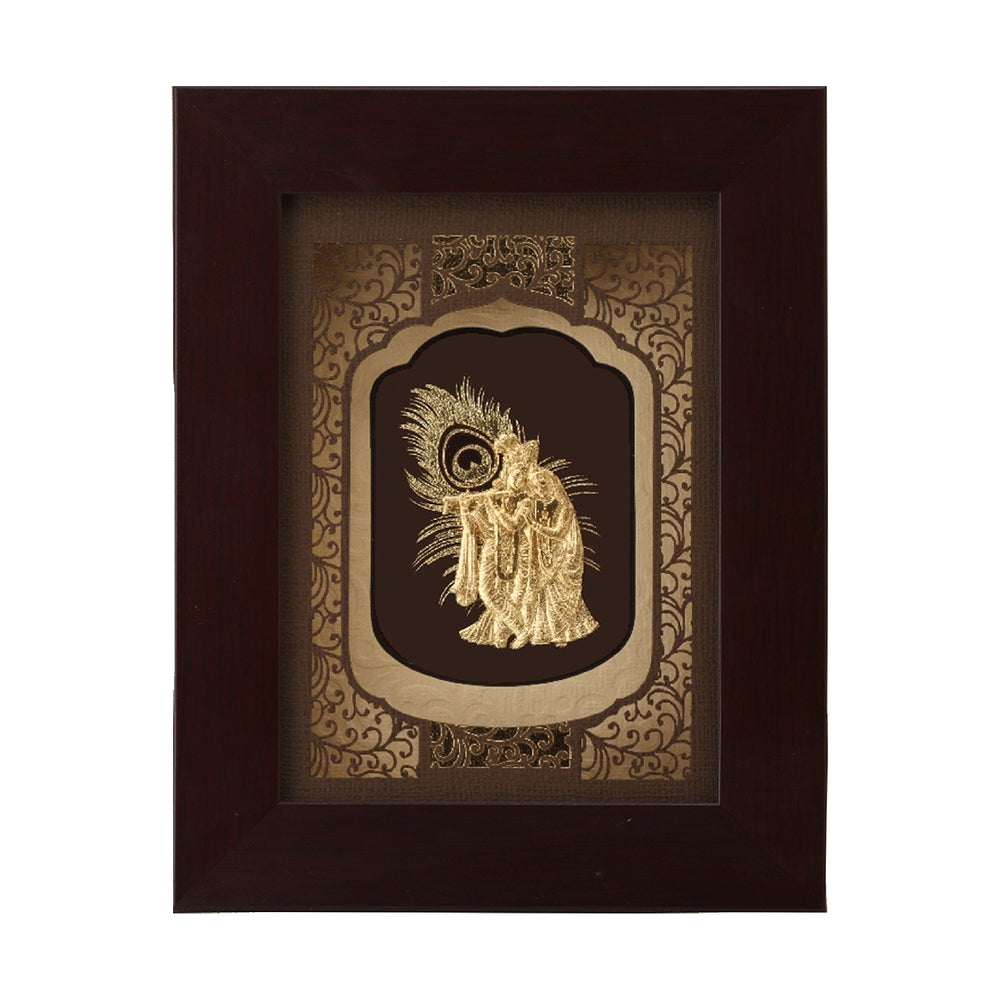 24KT Gold Foil Radha Krishna Frame