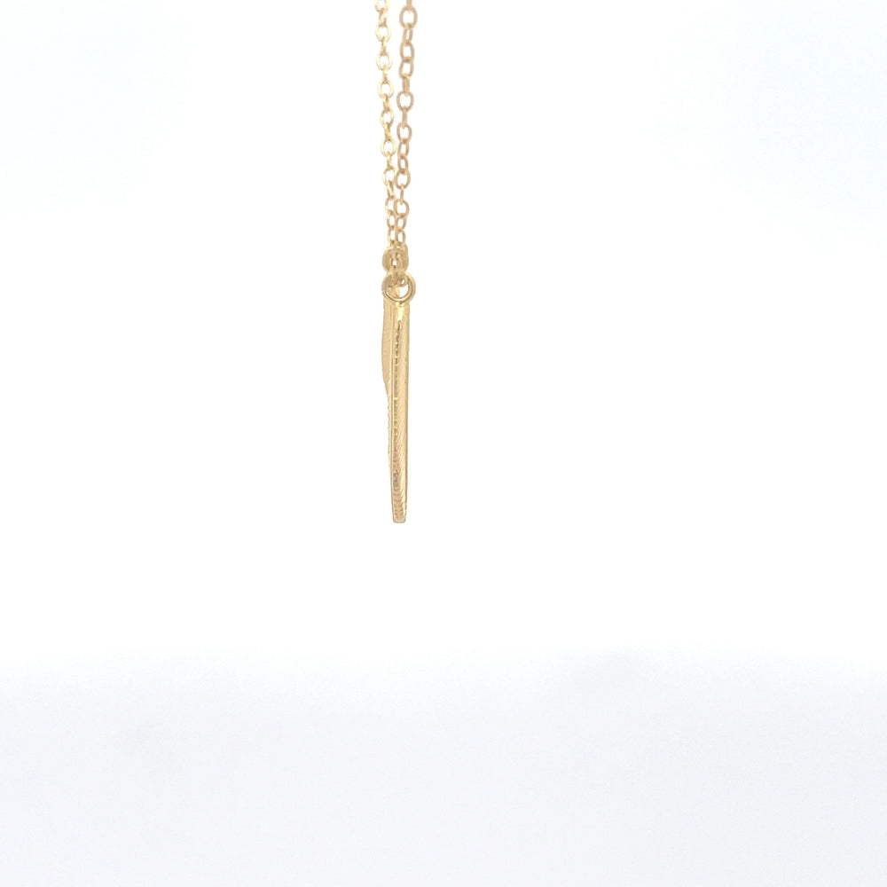 925 Silver Duo Feather Necklace with 14kt gold plating