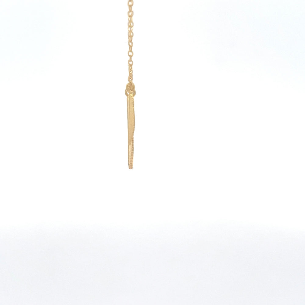 925 Silver Duo Feather Necklace with 14kt gold plating