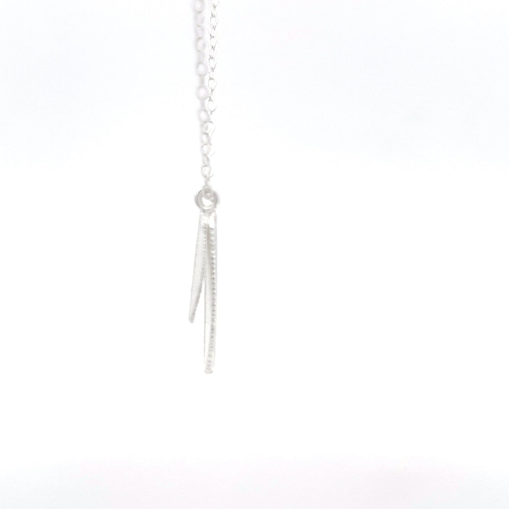 925 Silver Duo Feather Necklace