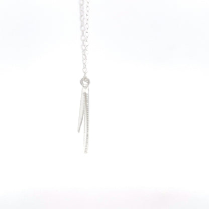 925 Silver Duo Feather Necklace