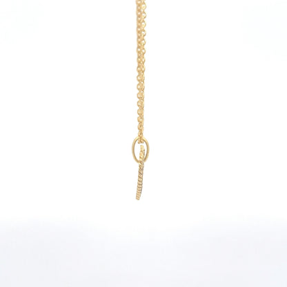 925 Silver Pavé Heart Necklace with 14kt gold plating