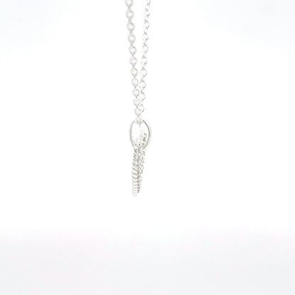 925 Silver Pavé Heart Necklace