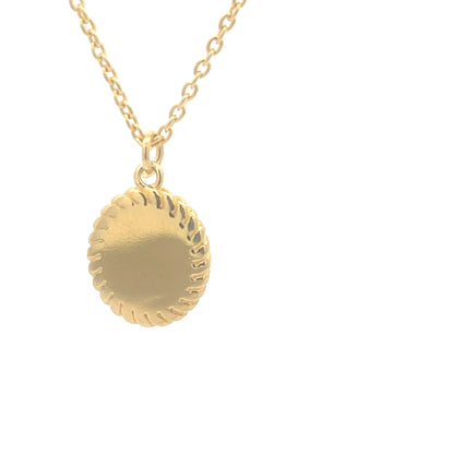 925 Silver Black Bead Oval Gold-Plated Necklace
