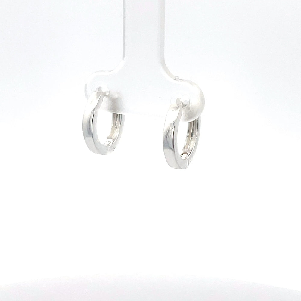 925 Silver Bangle and Huggie Hoops Set