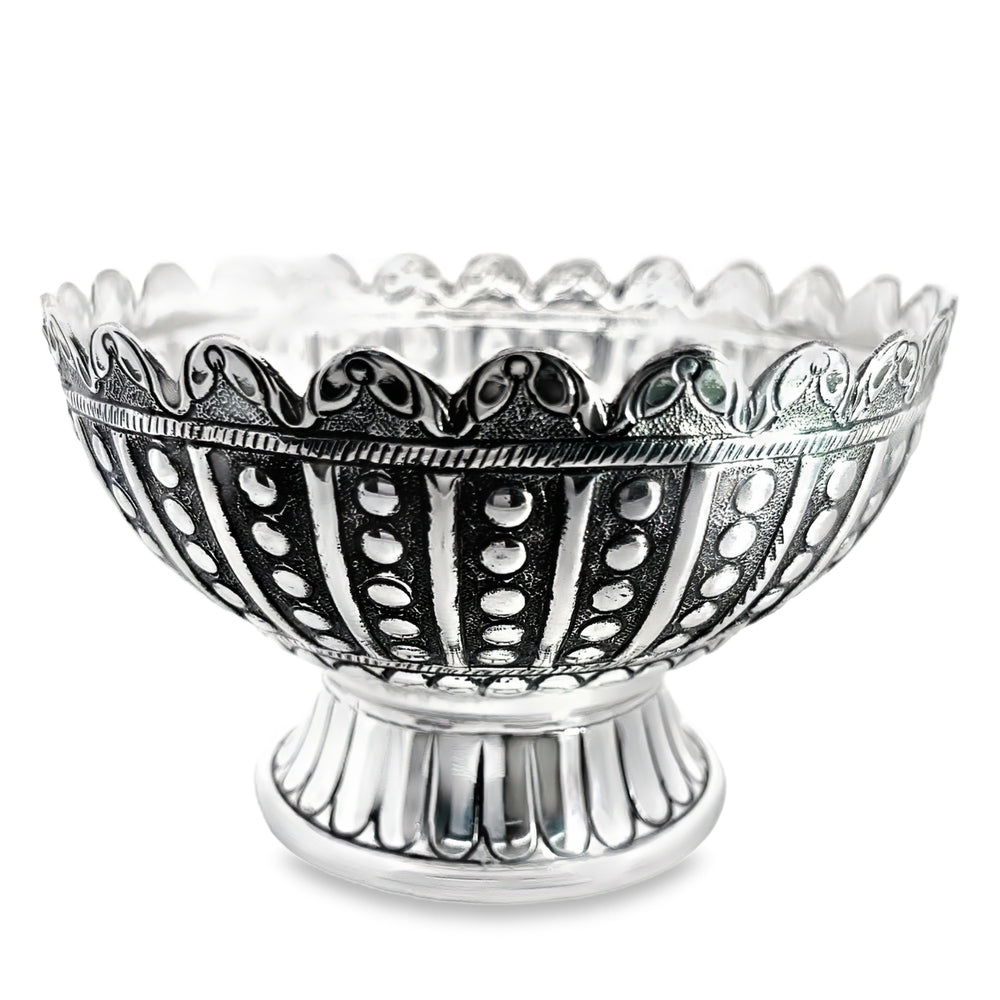 Antike, oxidierte Muschelschale aus 925er Silber