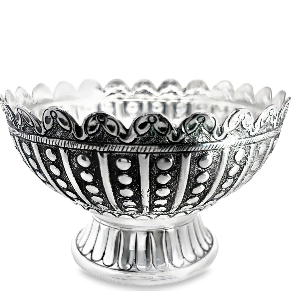 Antike, oxidierte Muschelschale aus 925er Silber